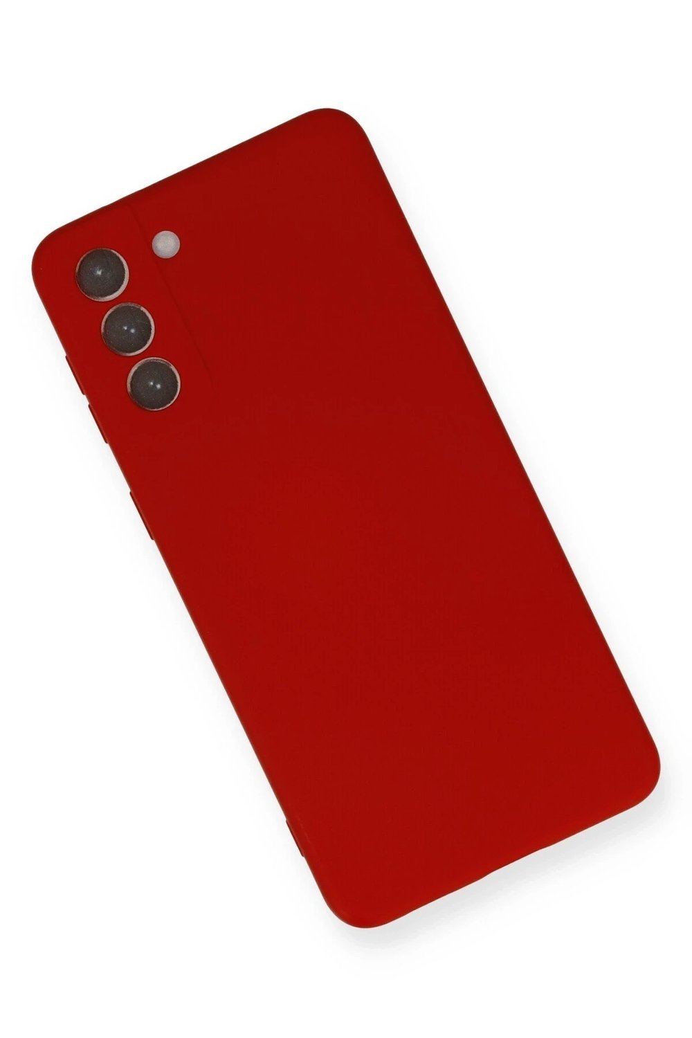 Mey İthalat®  Samsung Galaxy S21 Plus Kılıf Nano içi Kadife Silikon - Kırmızı