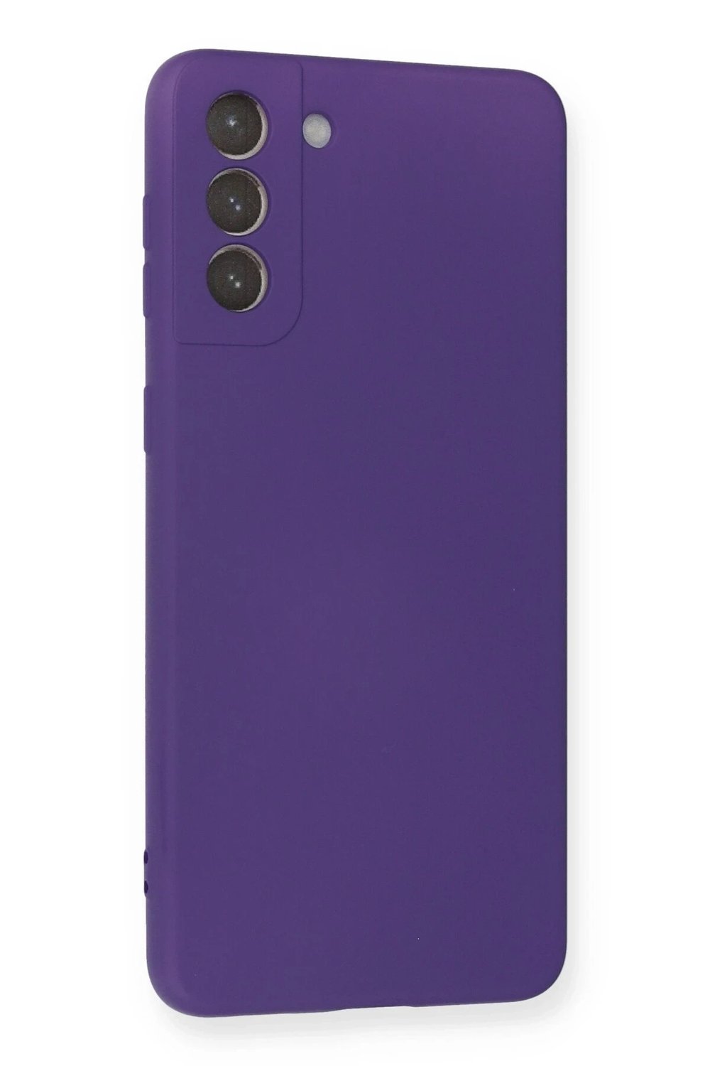 Mey İthalat®  Samsung Galaxy S21 Plus Kılıf Nano içi Kadife Silikon - Mor