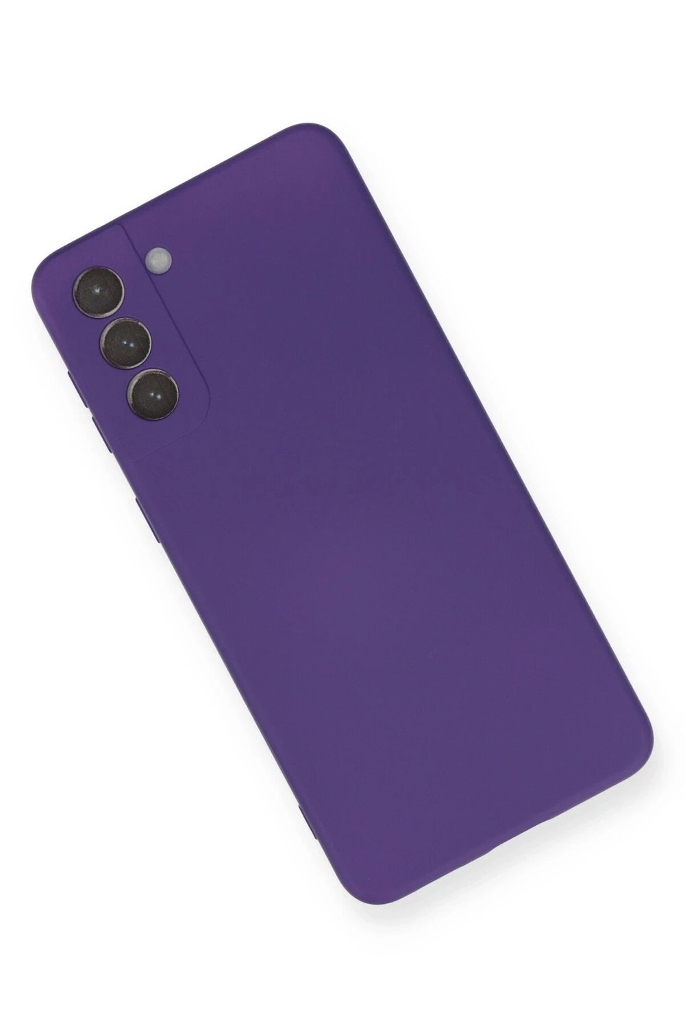 Mey İthalat®  Samsung Galaxy S21 Plus Kılıf Nano içi Kadife Silikon - Mor
