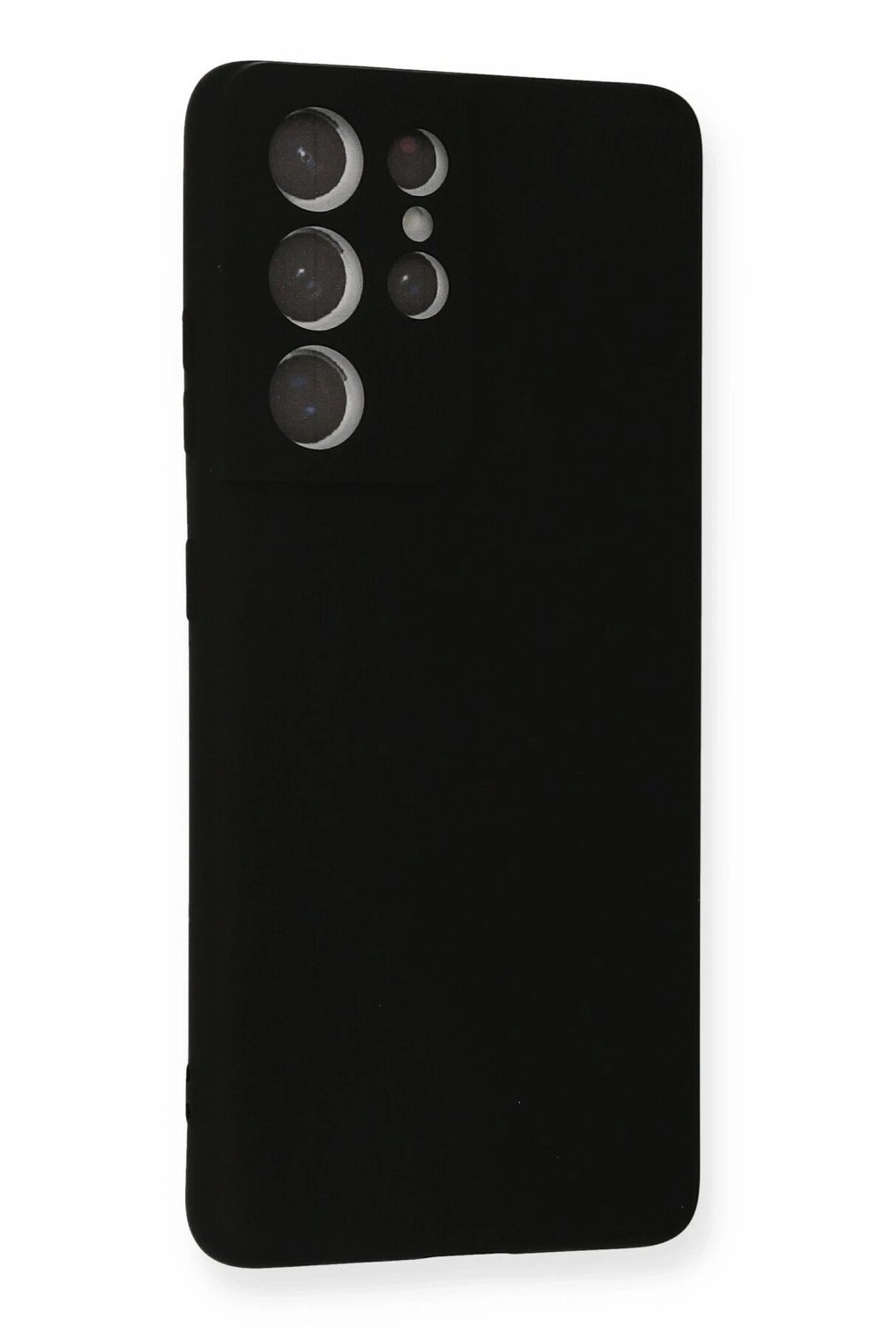 Mey İthalat®  Samsung Galaxy S21 Ultra Kılıf Nano içi Kadife Silikon - Siyah