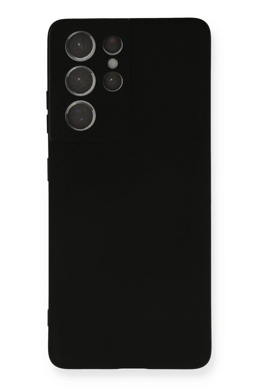 Mey İthalat®  Samsung Galaxy S21 Ultra Kılıf Nano içi Kadife Silikon - Siyah