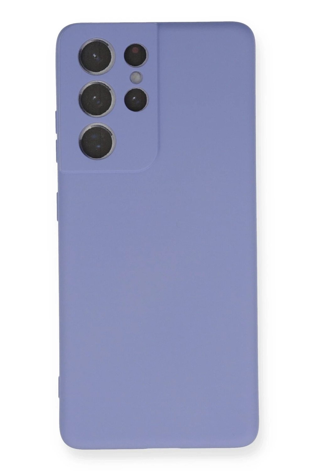 Mey İthalat®  Samsung Galaxy S21 Ultra Kılıf Nano içi Kadife Silikon - Lila