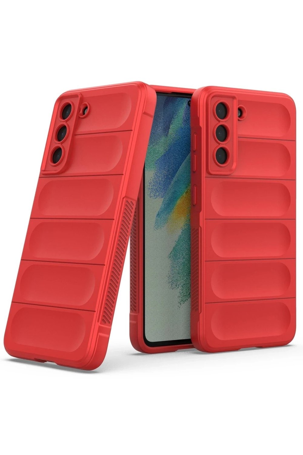 Mey İthalat®  Samsung Galaxy S22 Plus Kılıf Optimum Silikon - Kırmızı