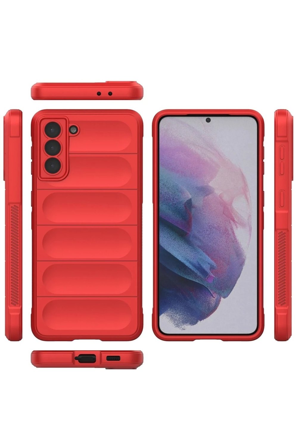 Mey İthalat®  Samsung Galaxy S22 Plus Kılıf Optimum Silikon - Kırmızı
