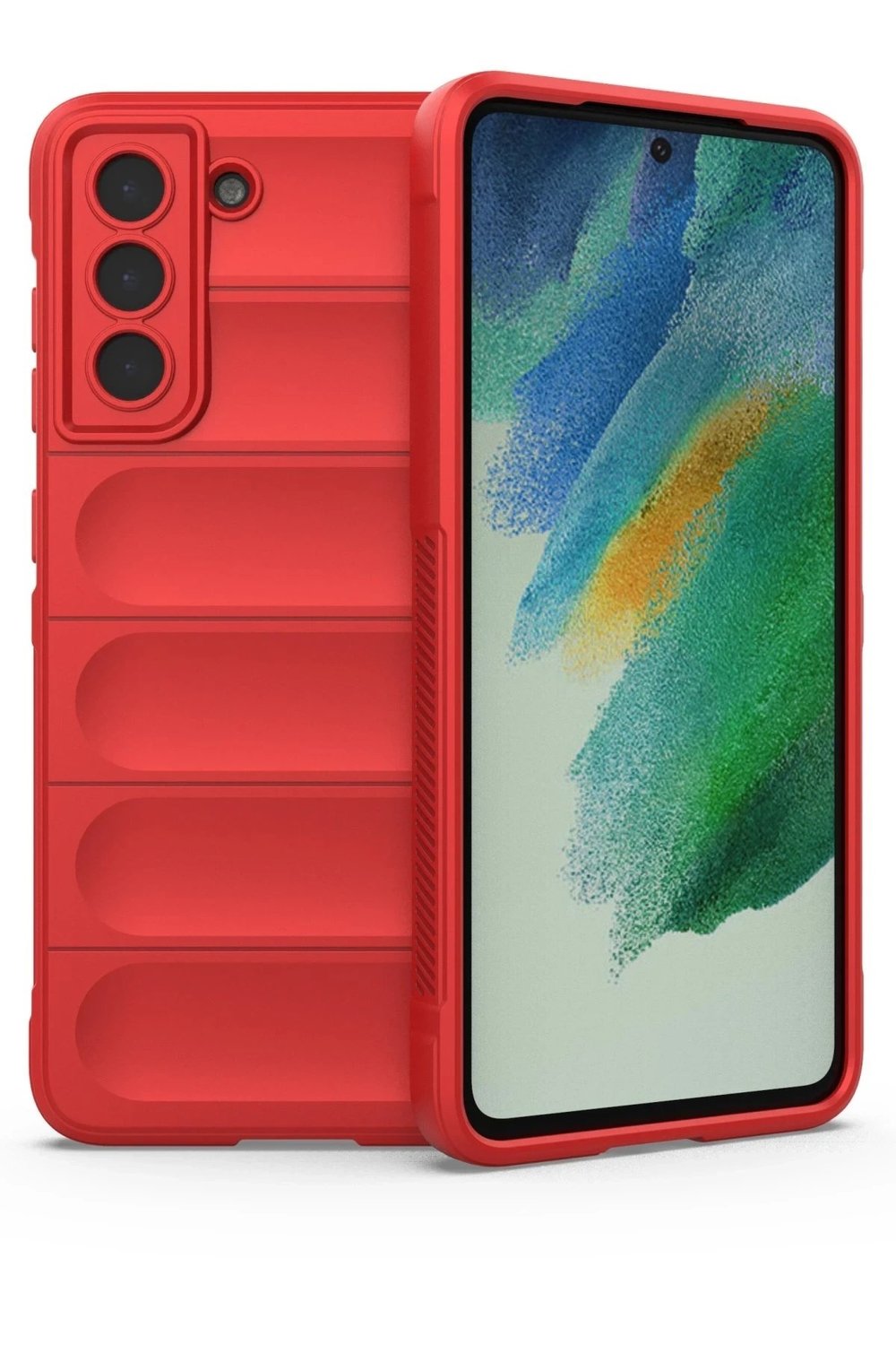 Mey İthalat®  Samsung Galaxy S22 Plus Kılıf Optimum Silikon - Kırmızı