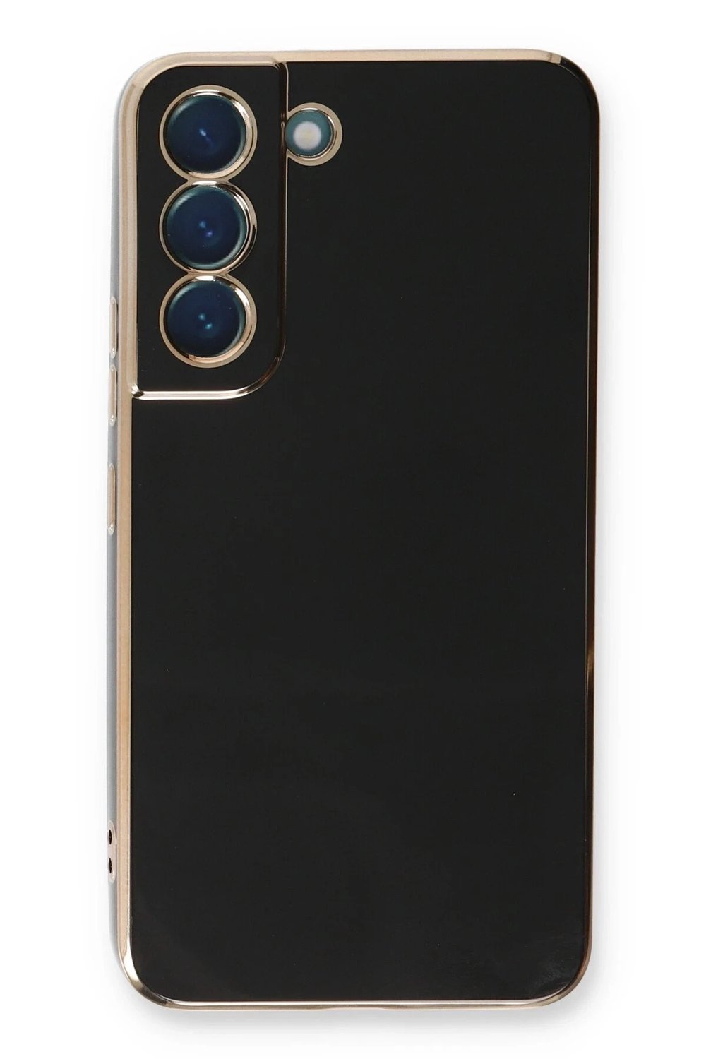 Mey İthalat®  Samsung Galaxy S22 Plus Kılıf Volet Silikon - Siyah