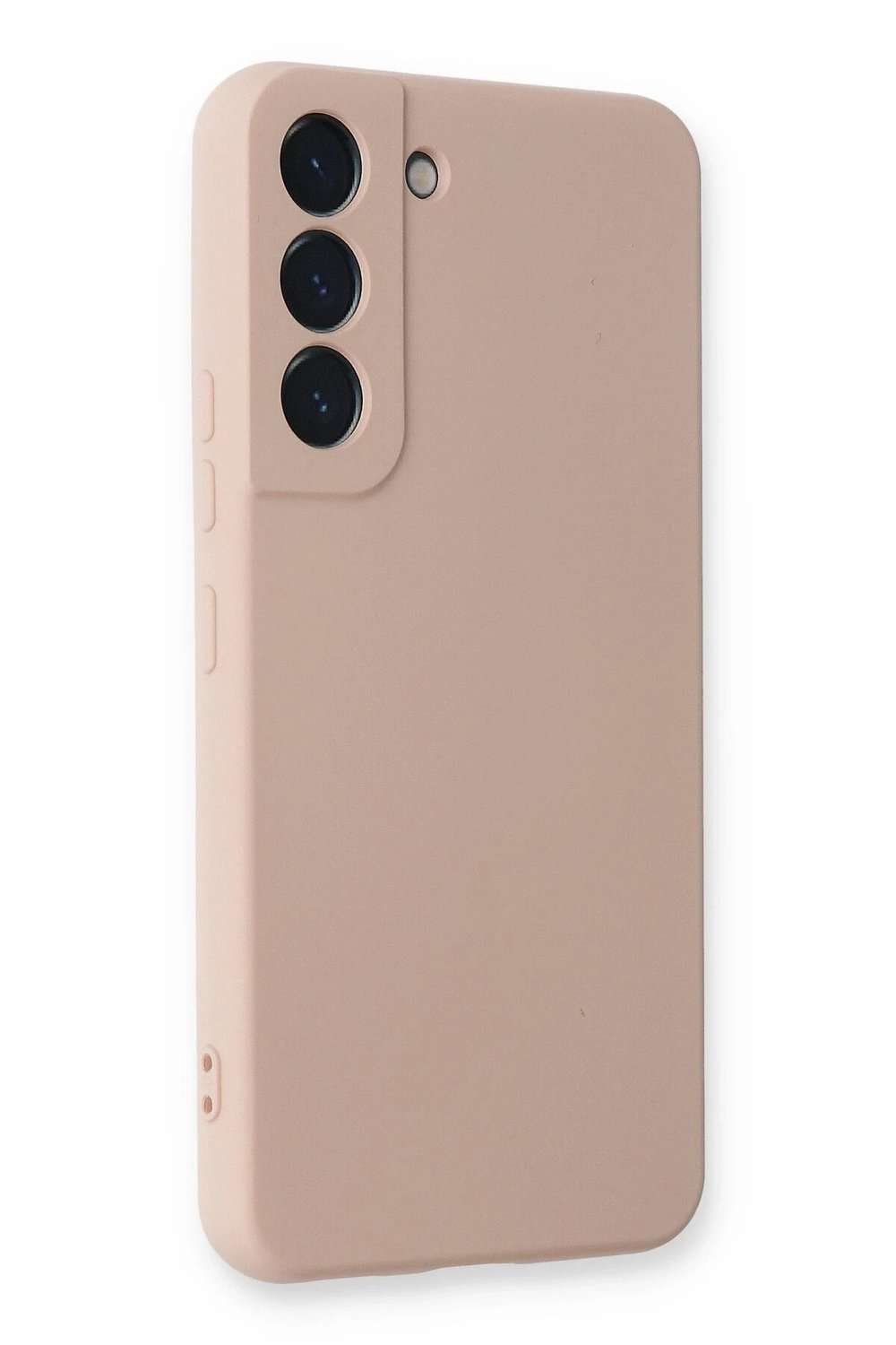 Mey İthalat®  Samsung Galaxy S22 Plus Kılıf Nano içi Kadife Silikon - Pudra