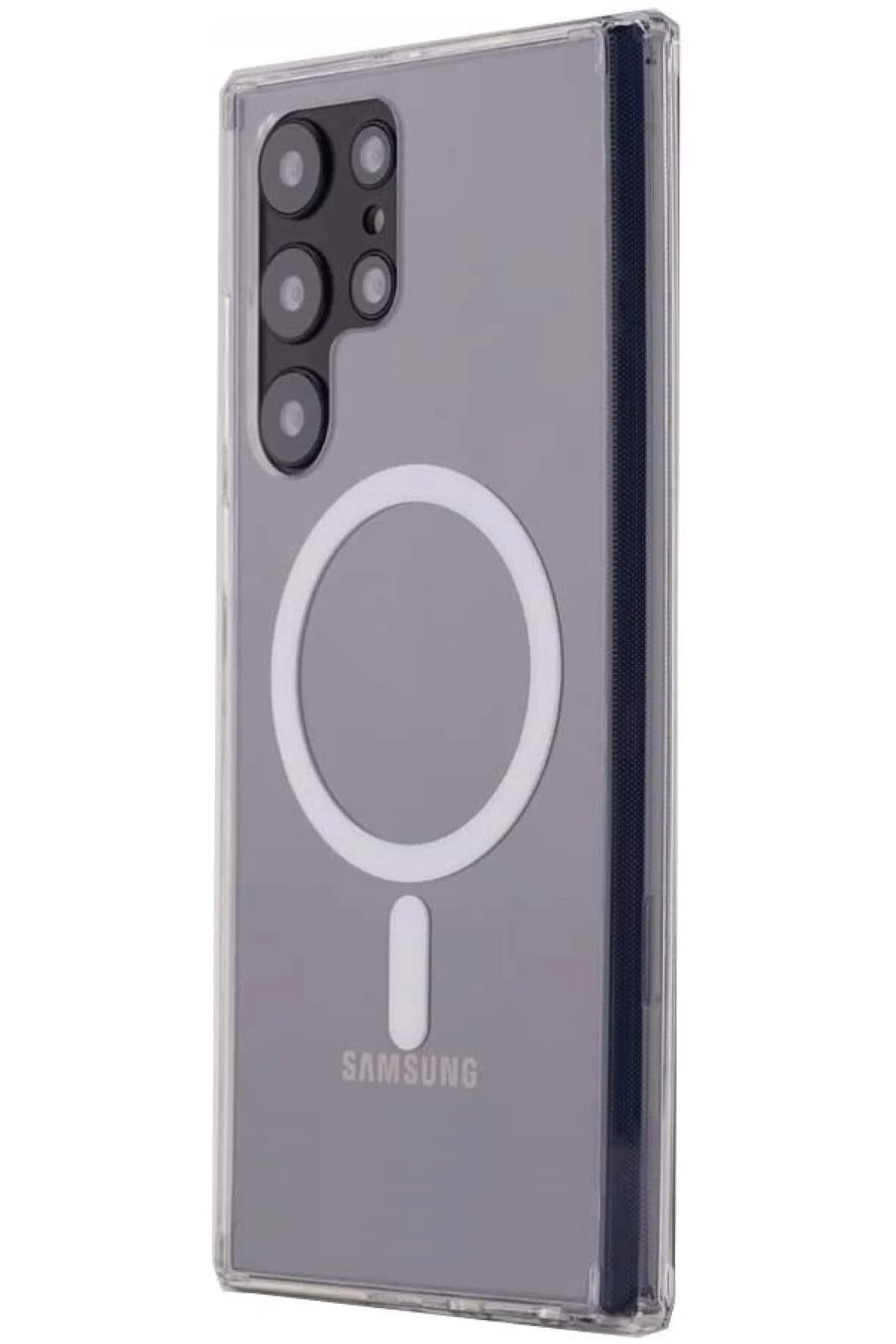 Mey İthalat®  Samsung Galaxy S22 Ultra Kılıf Magneticsafe Şeffaf Silikon - Şeffaf