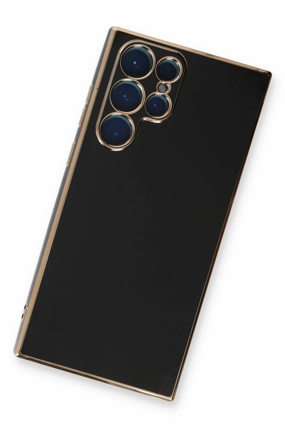Mey İthalat®  Samsung Galaxy S22 Ultra Kılıf Volet Silikon - Siyah