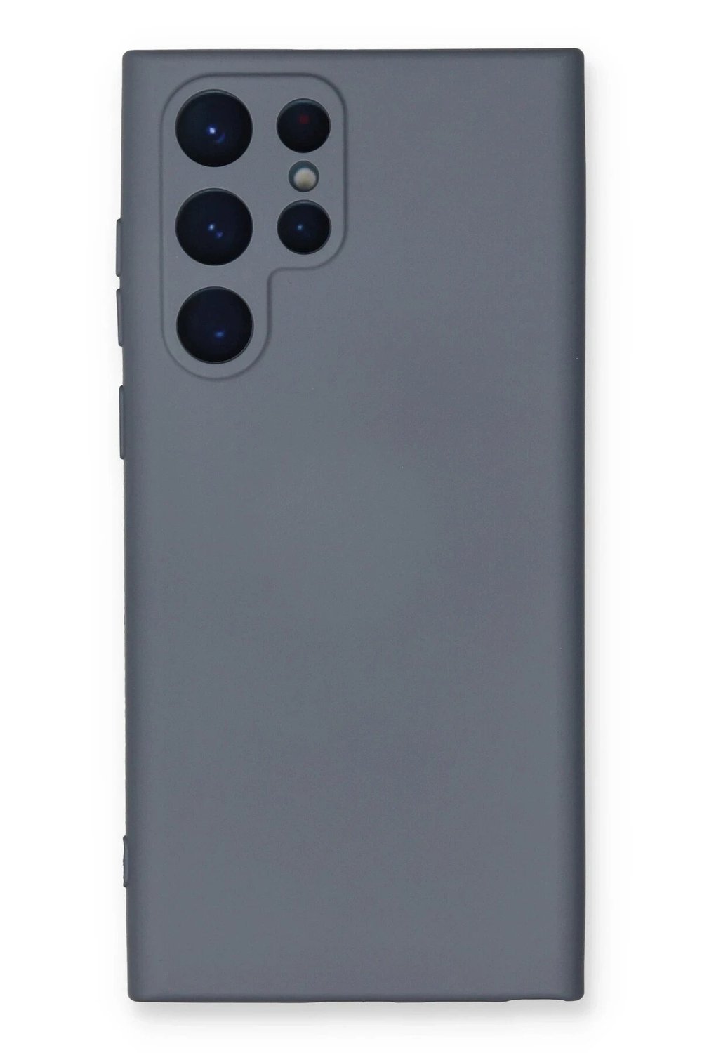 Mey İthalat®  Samsung Galaxy S22 Ultra Kılıf Nano içi Kadife Silikon - Gri