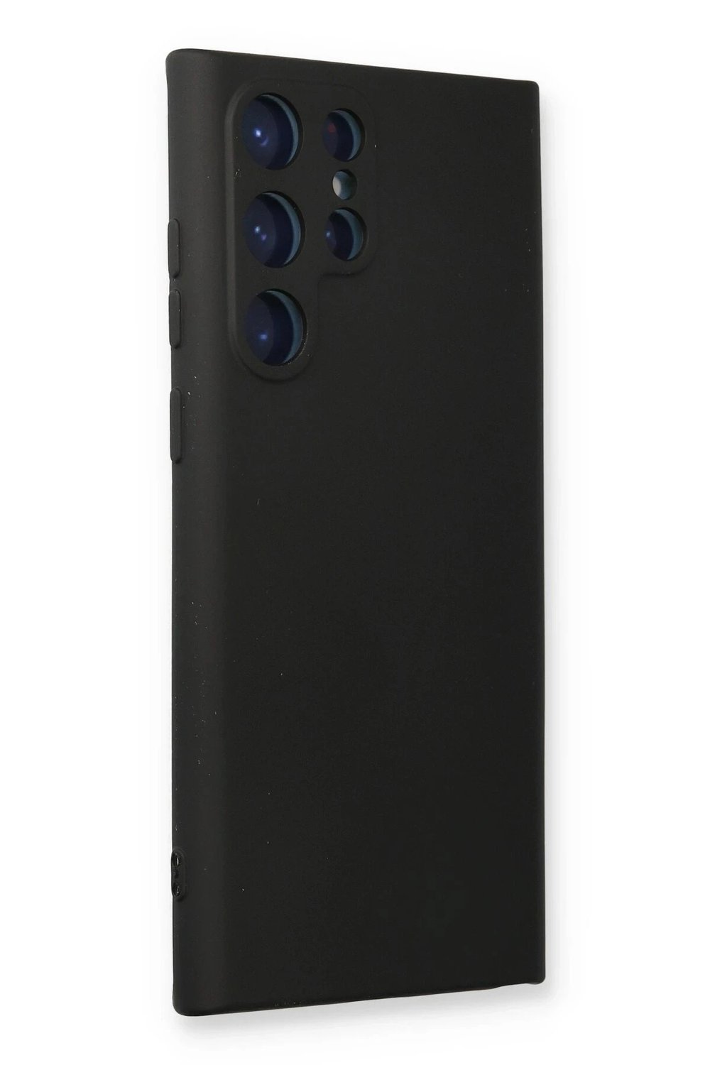 Mey İthalat®  Samsung Galaxy S22 Ultra Kılıf Nano içi Kadife Silikon - Siyah