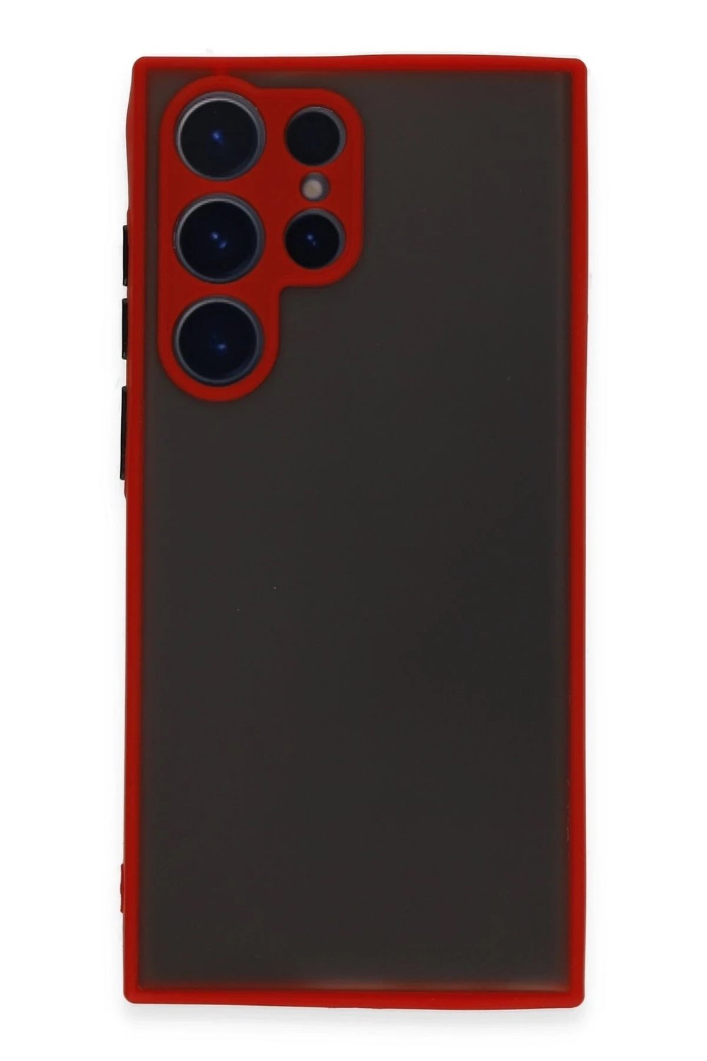 Mey İthalat®  Samsung Galaxy S22 Ultra Kılıf Montreal Silikon Kapak - Kırmızı