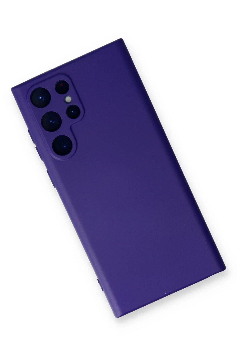Mey İthalat®  Samsung Galaxy S22 Ultra Kılıf Nano içi Kadife Silikon - Mor