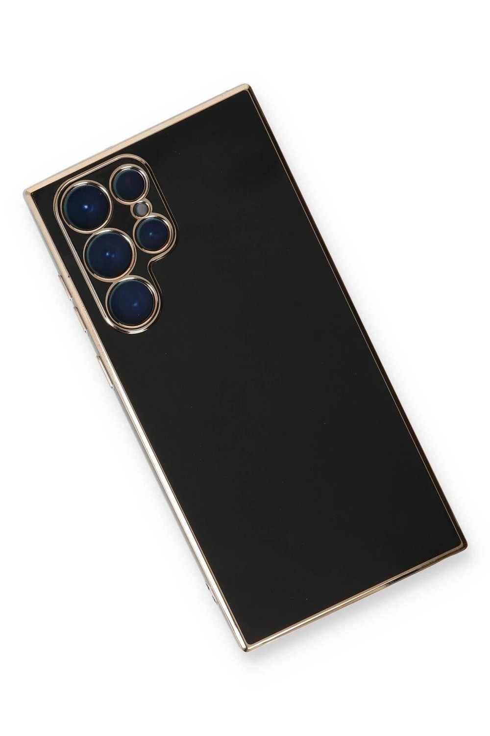 Mey İthalat®  Samsung Galaxy S22 Ultra Kılıf Volet Silikon - Siyah