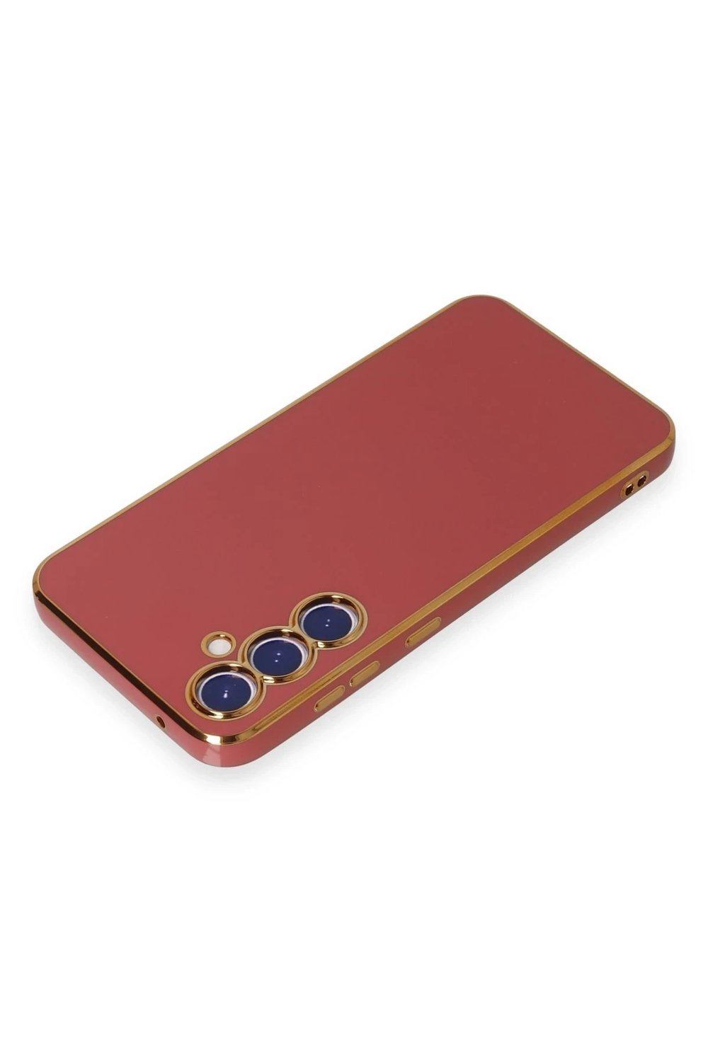 Mey İthalat®  Samsung Galaxy S23 FE Kılıf Volet Silikon - Kırmızı