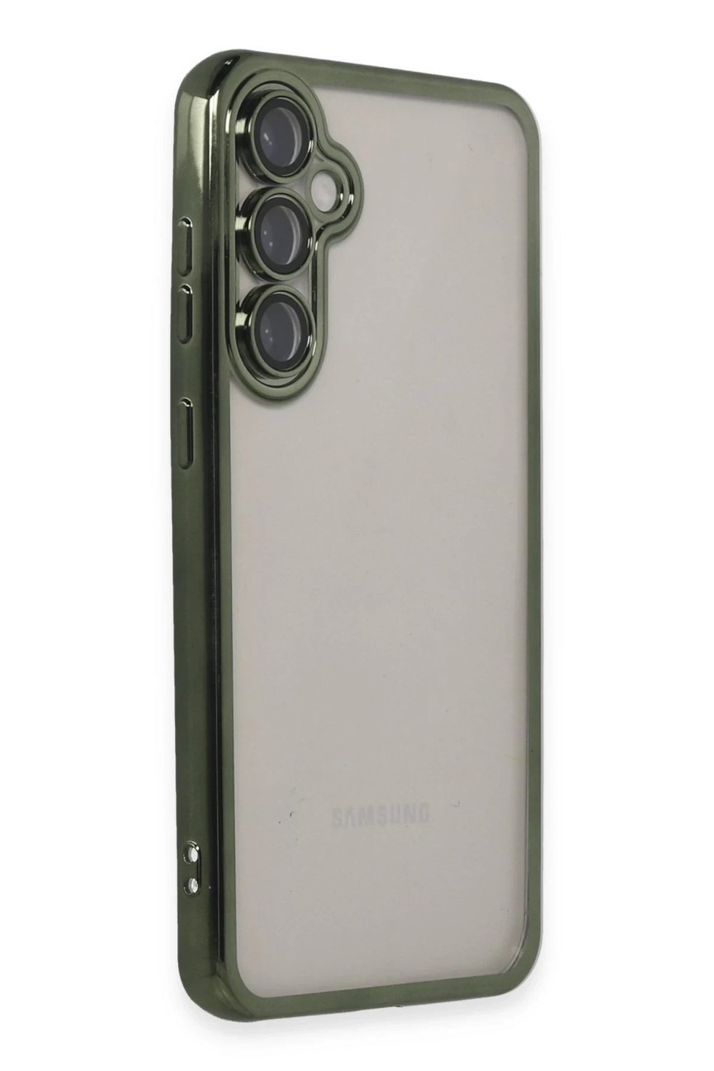 Mey İthalat®  Samsung Galaxy S23 FE Kılıf  Lensli Silikon - Yeşil