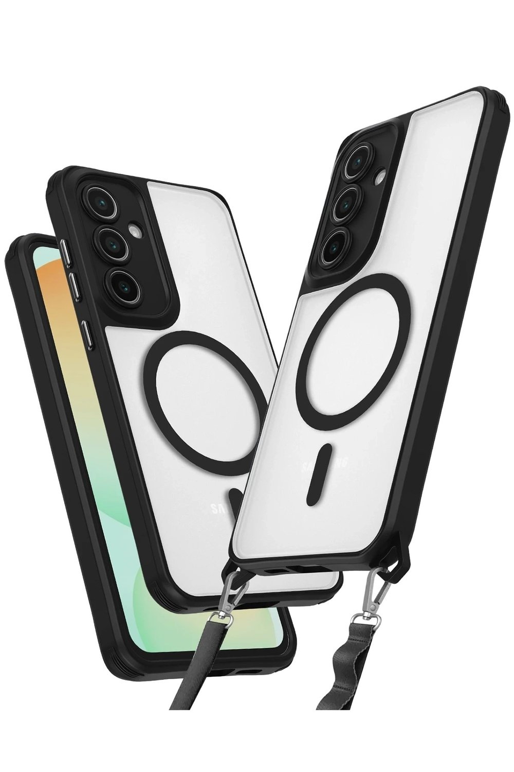 Mey İthalat®  Samsung Galaxy S23 FE Kılıf Enka Magsafe Silikon Kılıf - Siyah