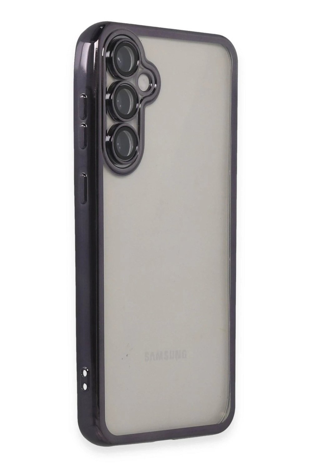 Mey İthalat®  Samsung Galaxy S23 FE Kılıf  Lensli Silikon - Mor
