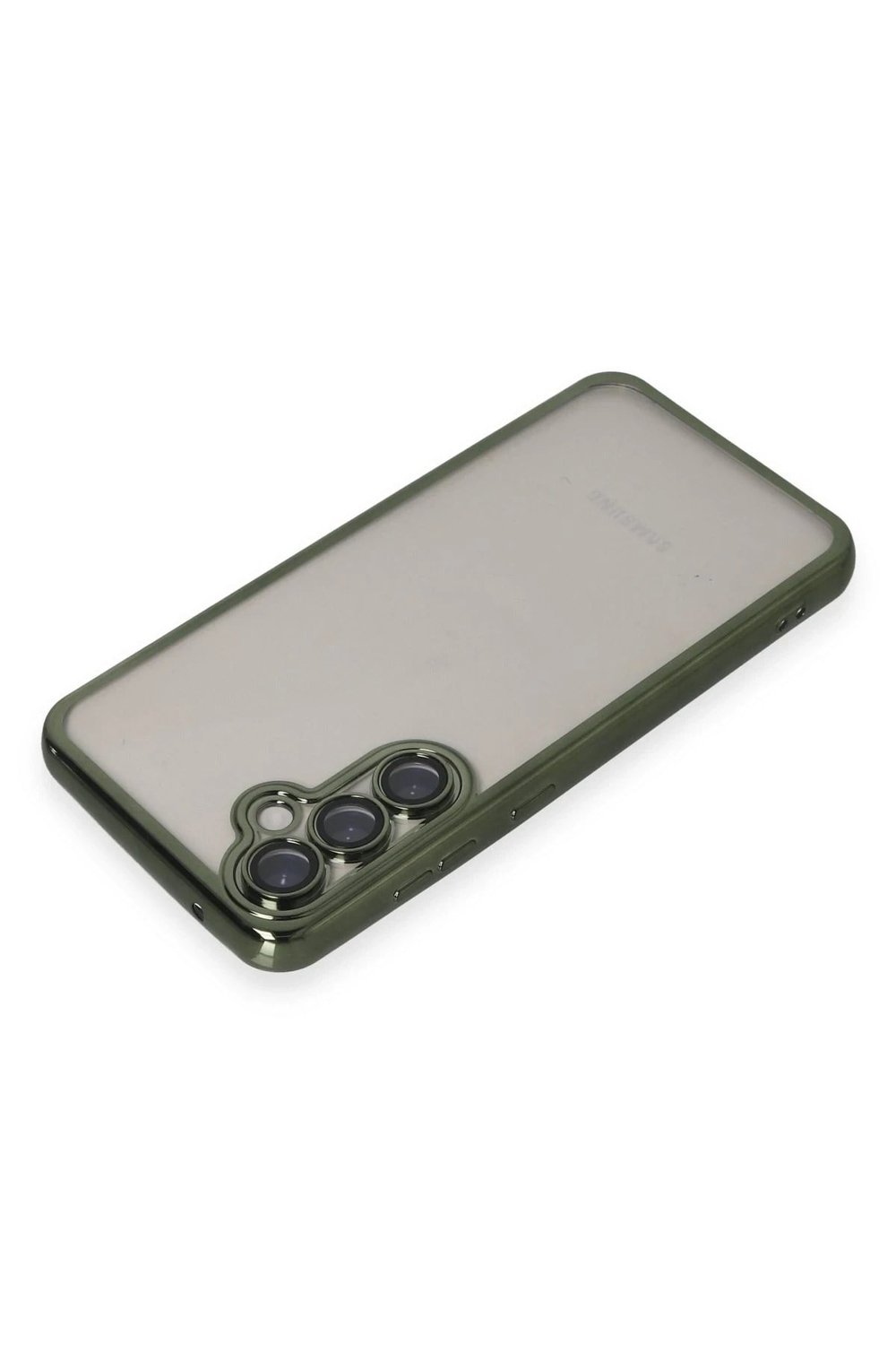 Mey İthalat®  Samsung Galaxy S23 FE Kılıf  Lensli Silikon - Yeşil