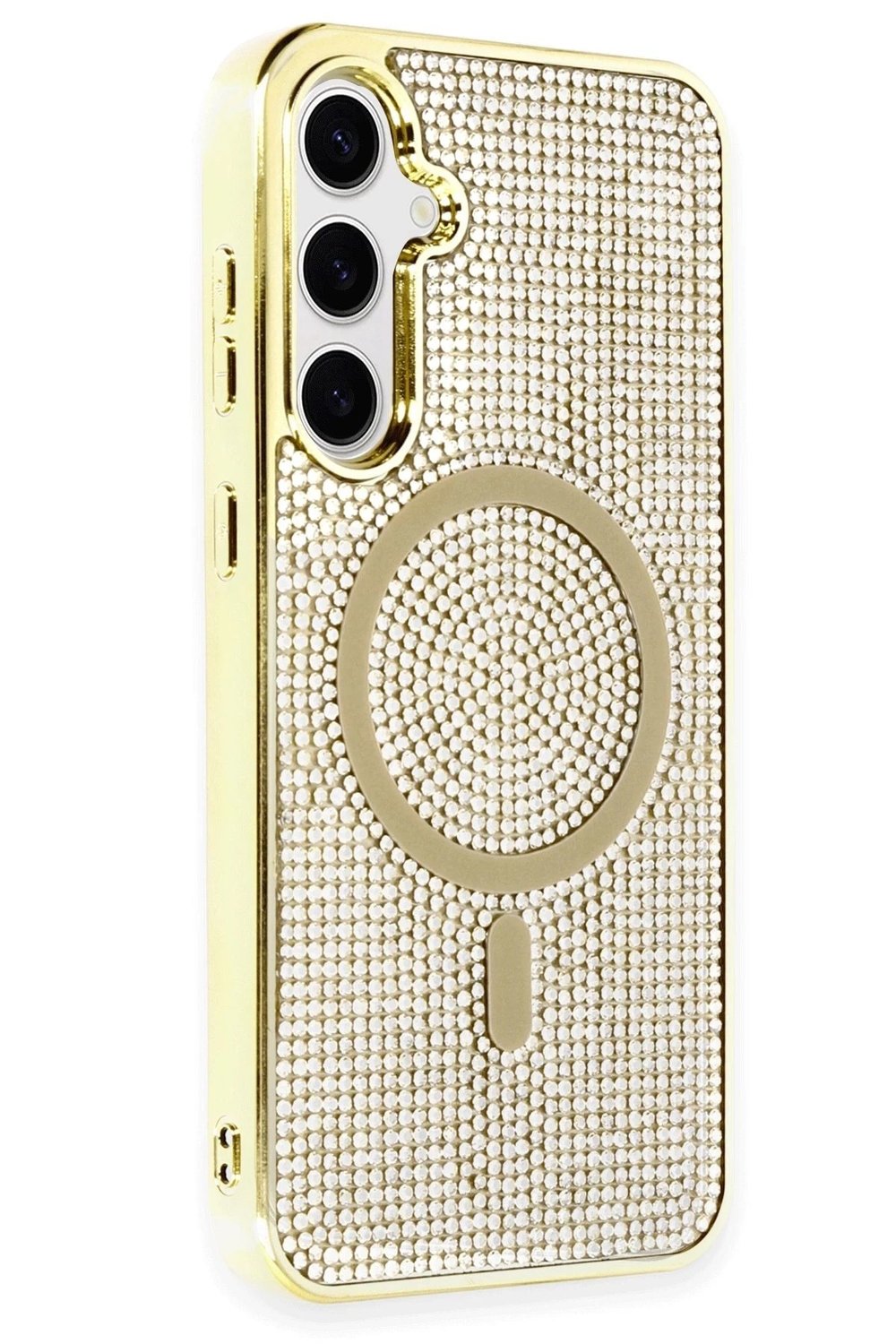 Mey İthalat®  Samsung Galaxy S23 Kılıf Helen Magsafe Kapak - Gold