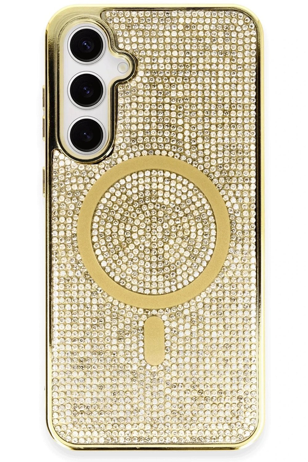 Mey İthalat®  Samsung Galaxy S23 Kılıf Helen Magsafe Kapak - Gold