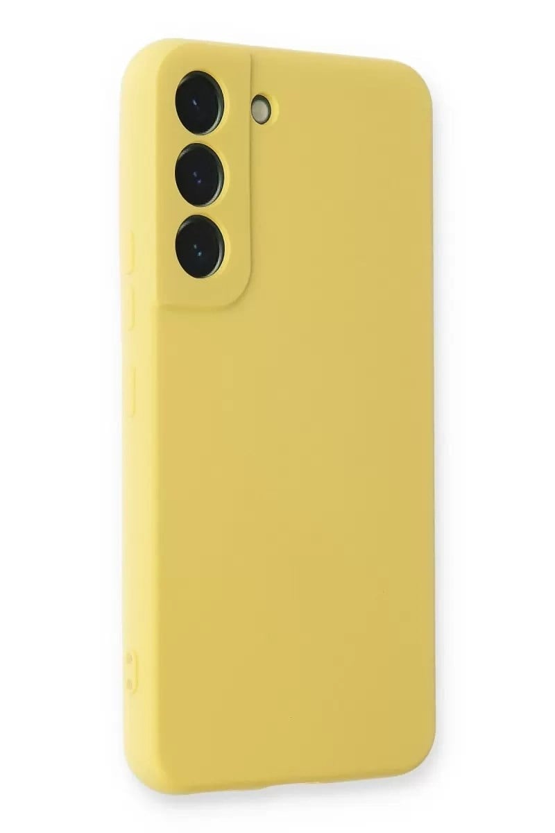 Mey İthalat®  Samsung Galaxy S23 Kılıf Nano içi Kadife Silikon - Sarı