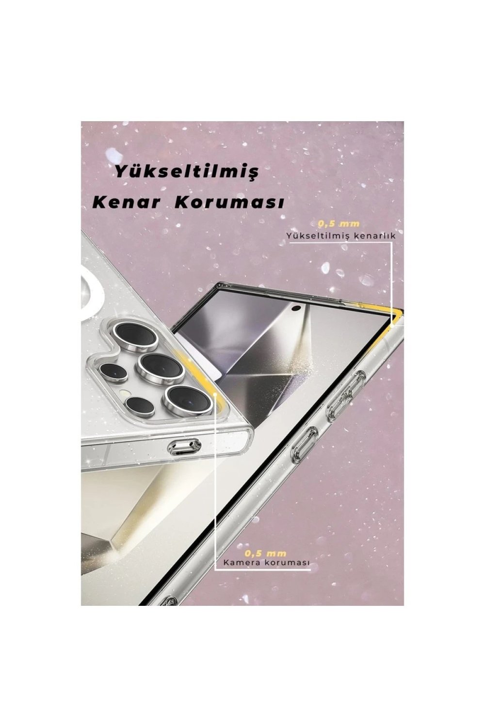 Mey İthalat®  Samsung Galaxy S23 Kılıf Star Magsafe Kapak - Şeffaf