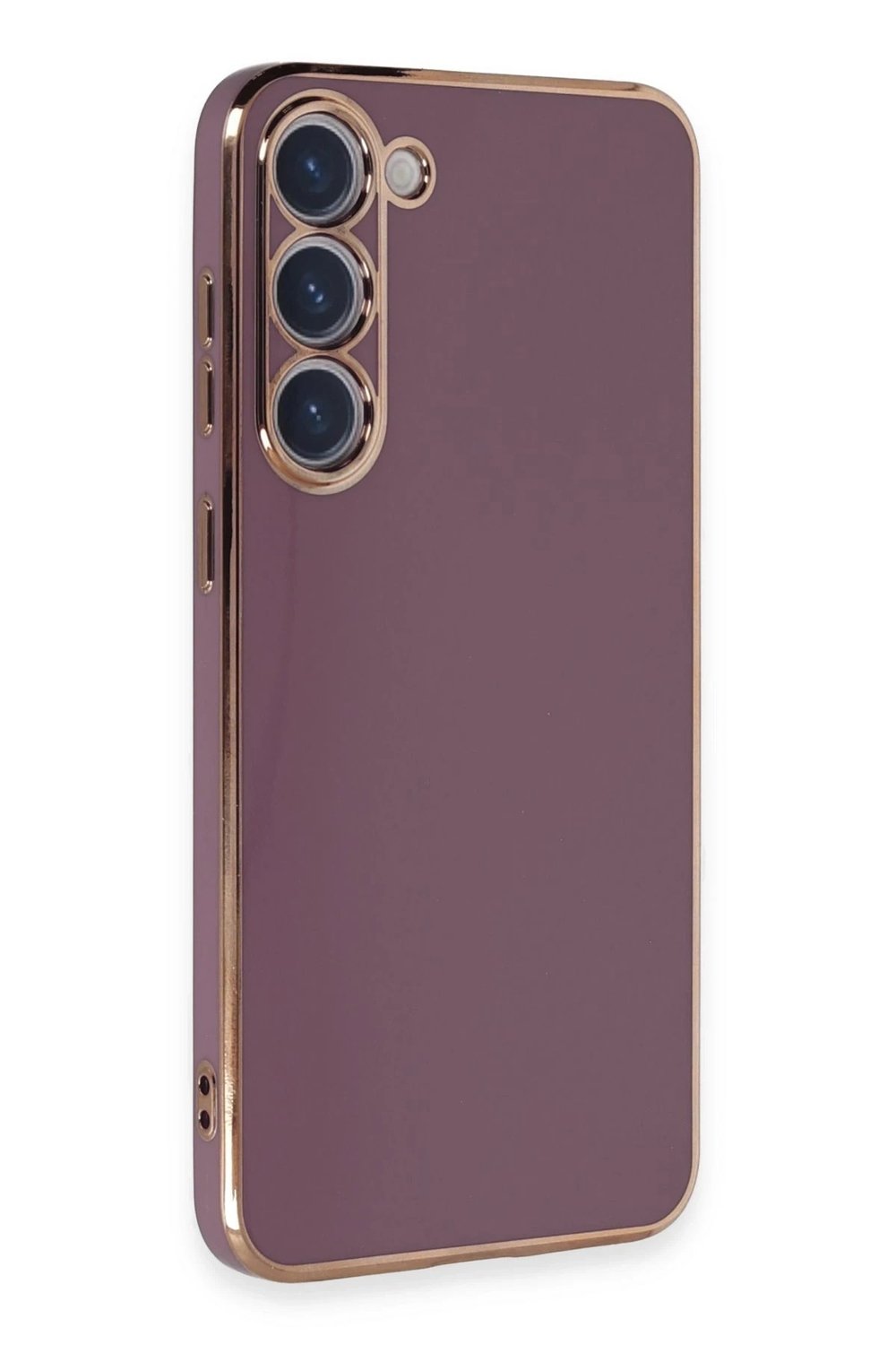 Mey İthalat®  Samsung Galaxy S23 Kılıf Volet Silikon - Mor