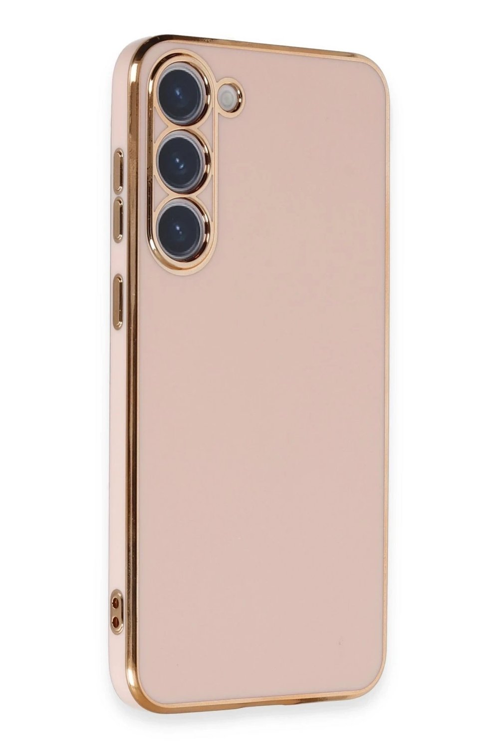 Mey İthalat®  Samsung Galaxy S23 Kılıf Volet Silikon - Pembe