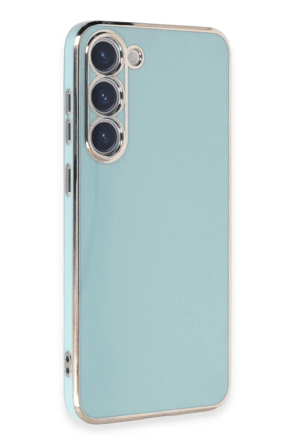 Mey İthalat®  Samsung Galaxy S23 Kılıf Volet Silikon - Açık Yeşil