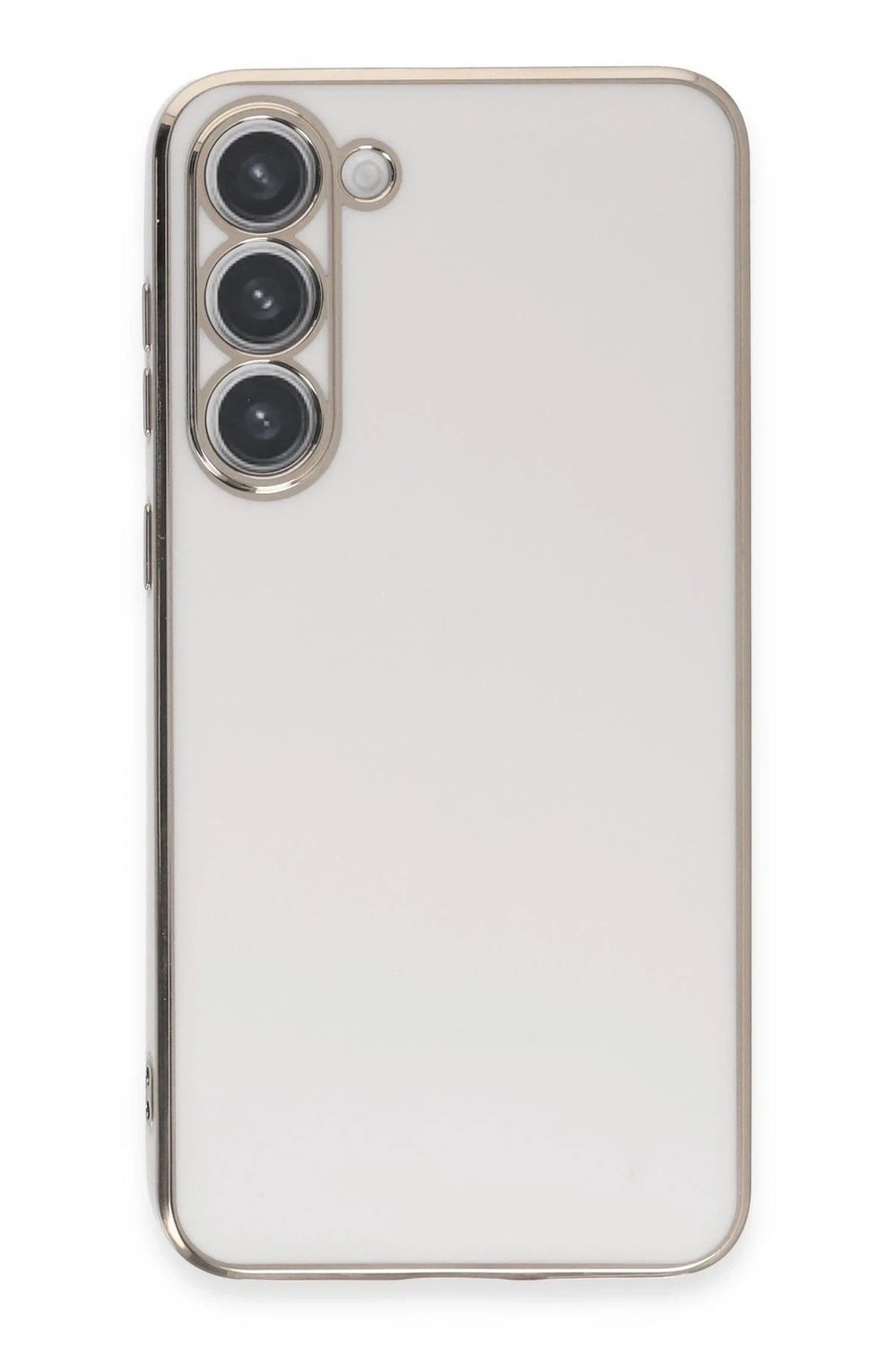 Mey İthalat®  Samsung Galaxy S23 Kılıf Volet Silikon - Beyaz
