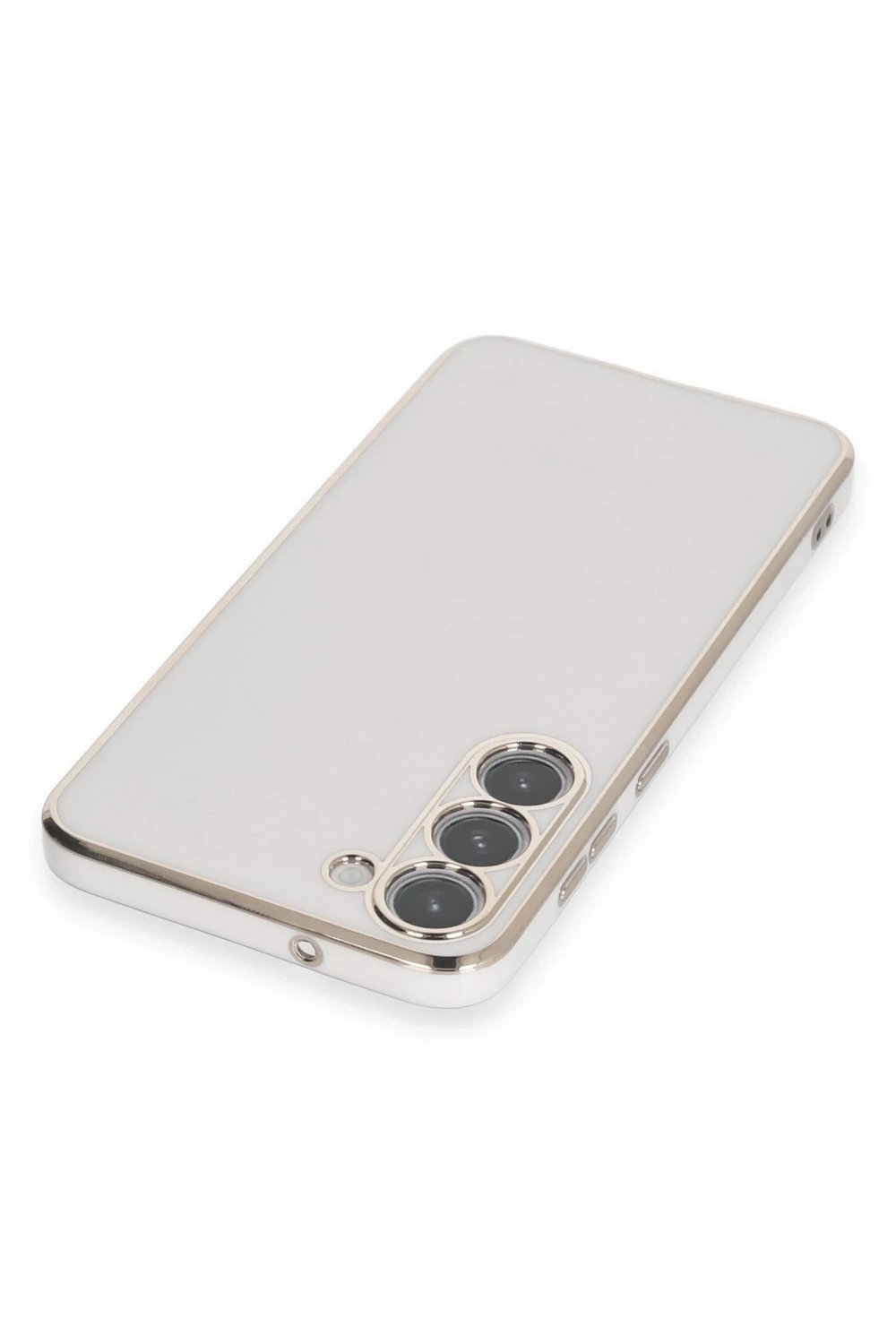 Mey İthalat®  Samsung Galaxy S23 Kılıf Volet Silikon - Beyaz