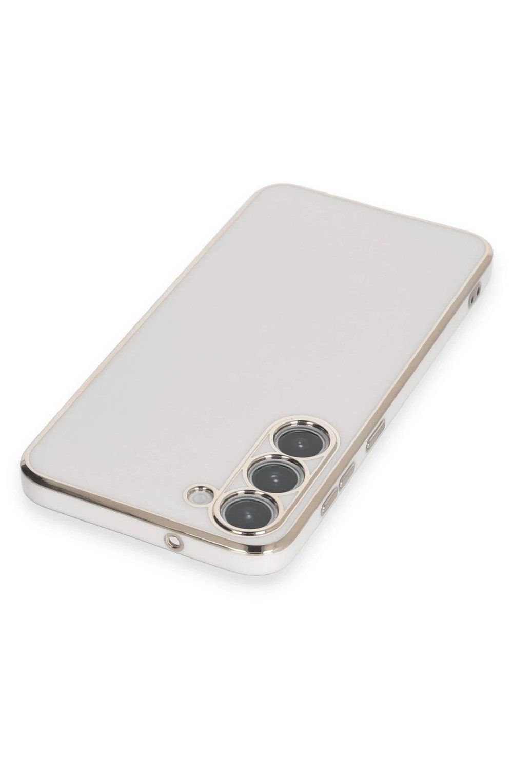 Mey İthalat®  Samsung Galaxy S23 Plus Kılıf Volet Silikon - Beyaz