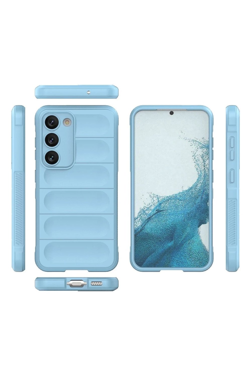 Mey İthalat®  Samsung Galaxy S23 Plus Kılıf Optimum Silikon - Sky Blue