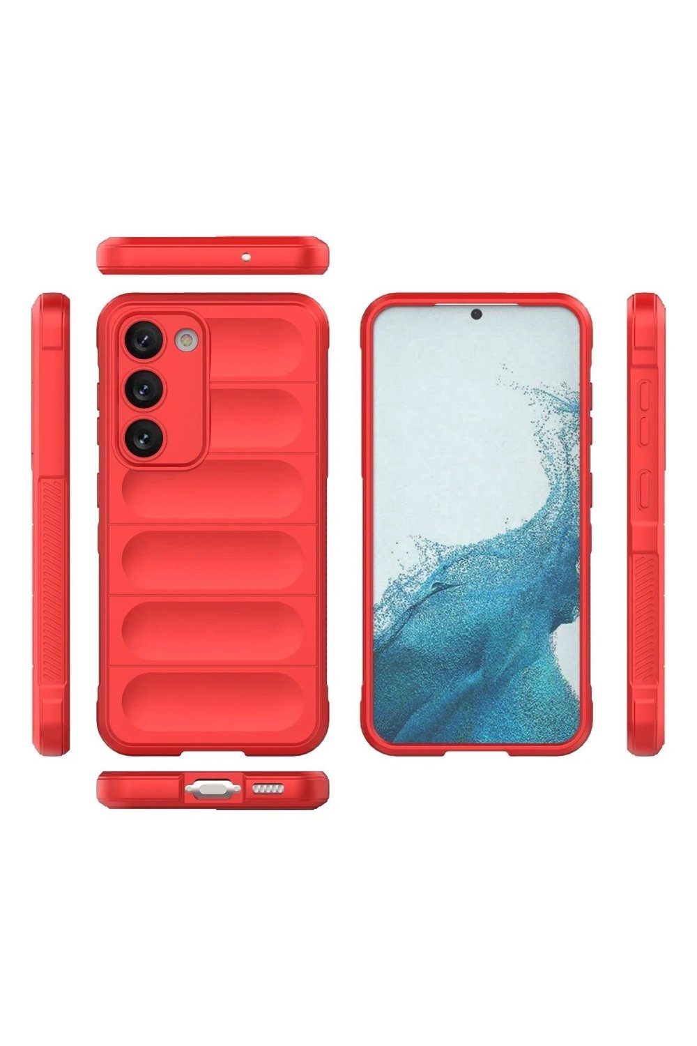 Mey İthalat®  Samsung Galaxy S23 Plus Kılıf Optimum Silikon - Kırmızı