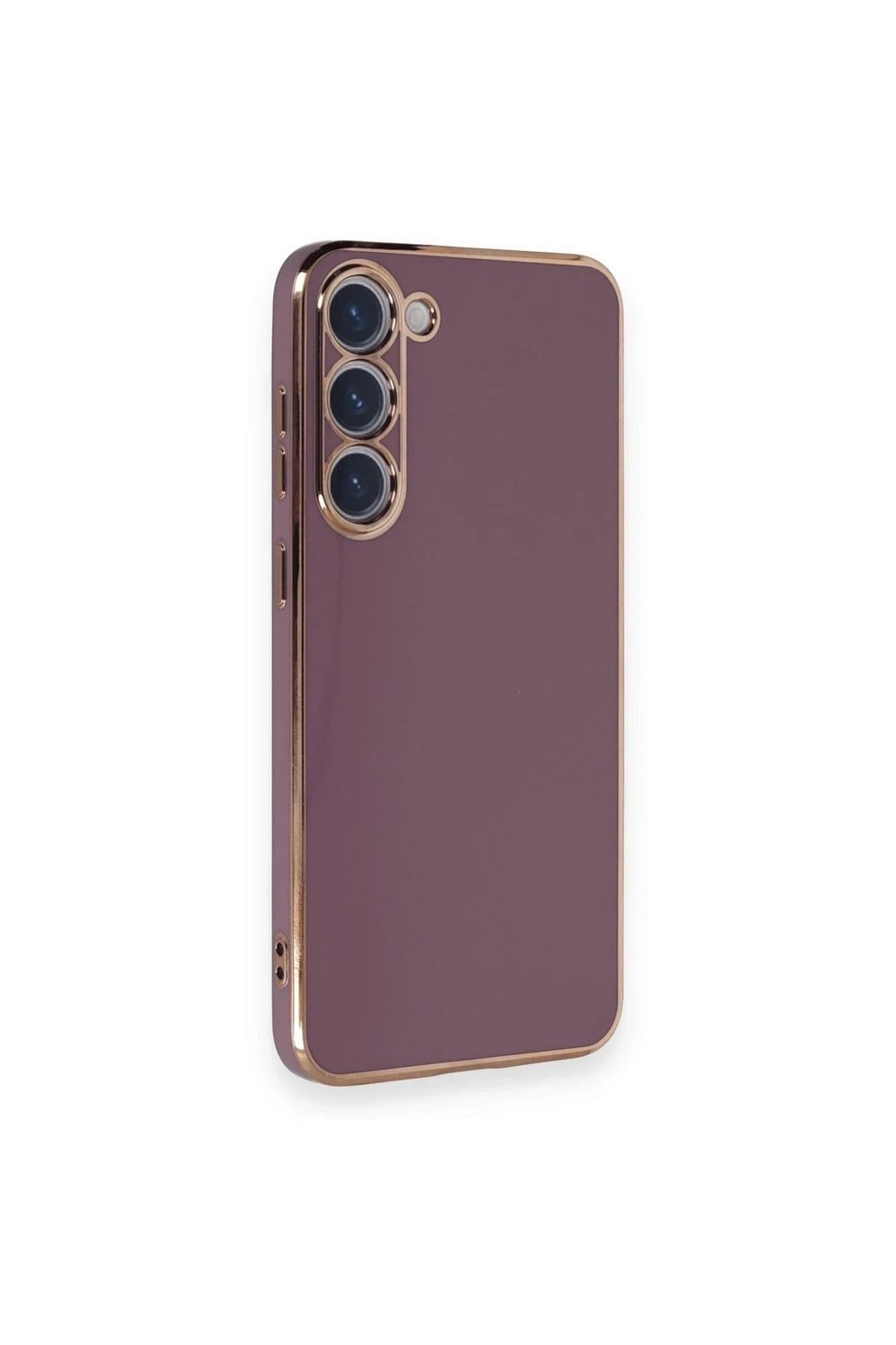 Mey İthalat®  Samsung Galaxy S23 Plus Kılıf Volet Silikon - Mor