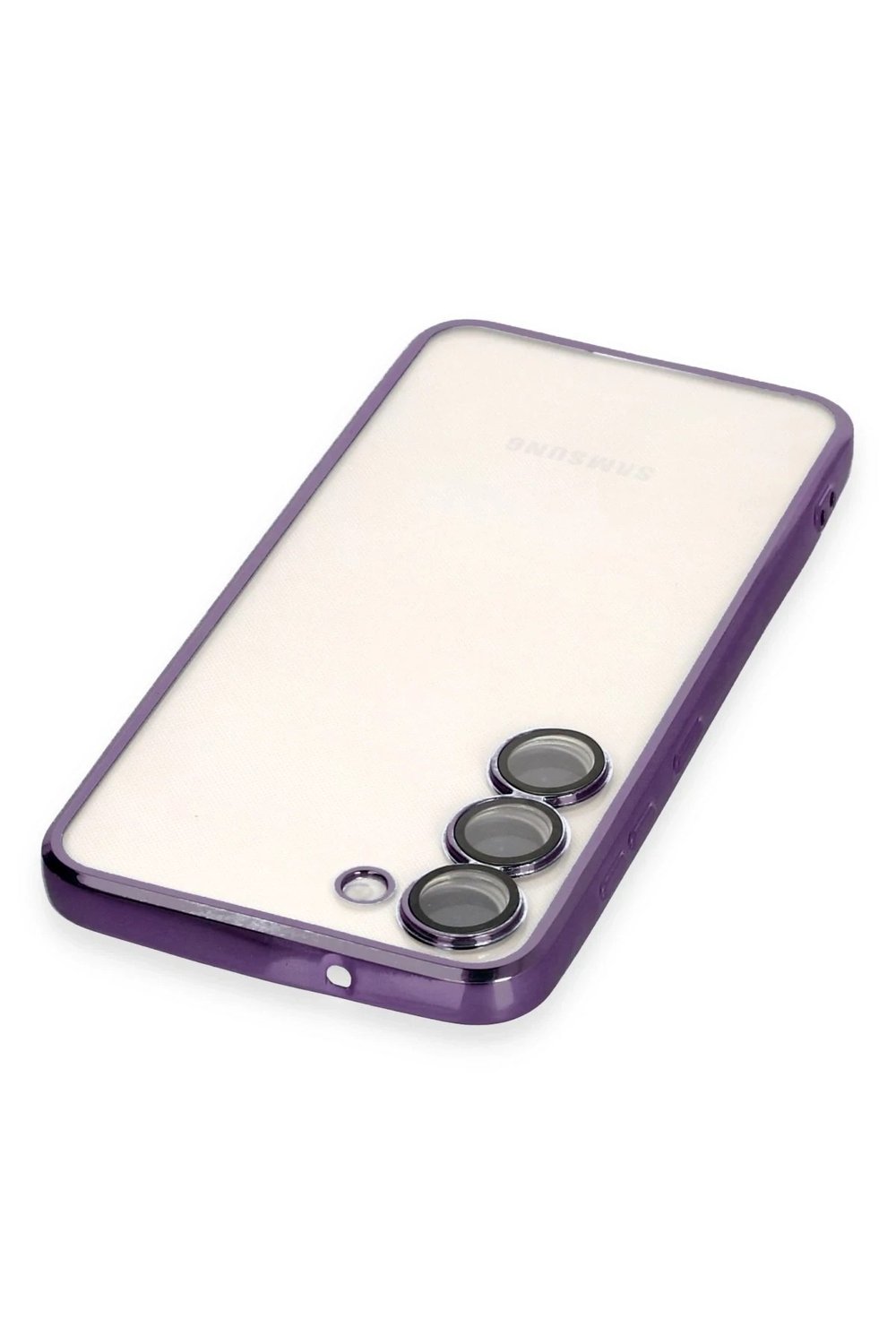 Mey İthalat®  Samsung Galaxy S23 Plus Kılıf  Lensli Silikon - Mor