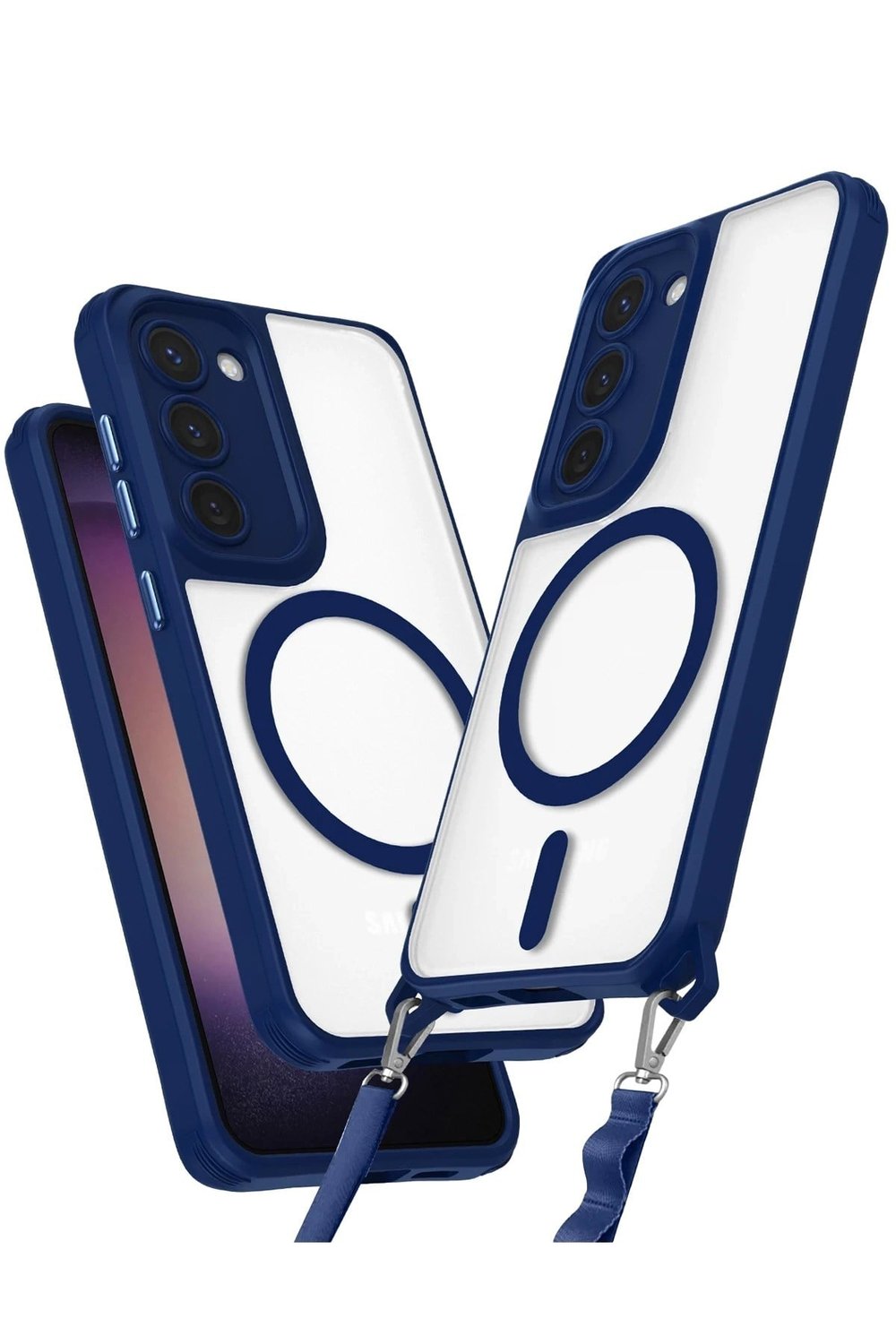Mey İthalat®  Samsung Galaxy S23 Plus Kılıf Enka Magsafe Silikon Kılıf - Lacivert