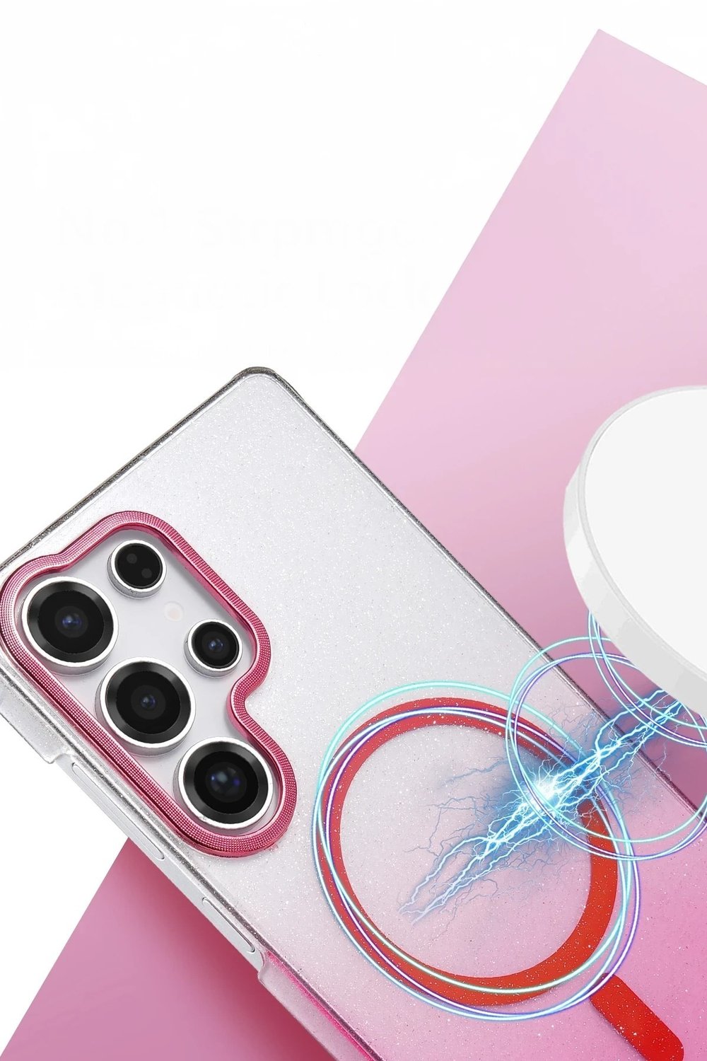 Mey İthalat®  Samsung Galaxy S23 Ultra Glossy Magsafe Kapak - Siyah