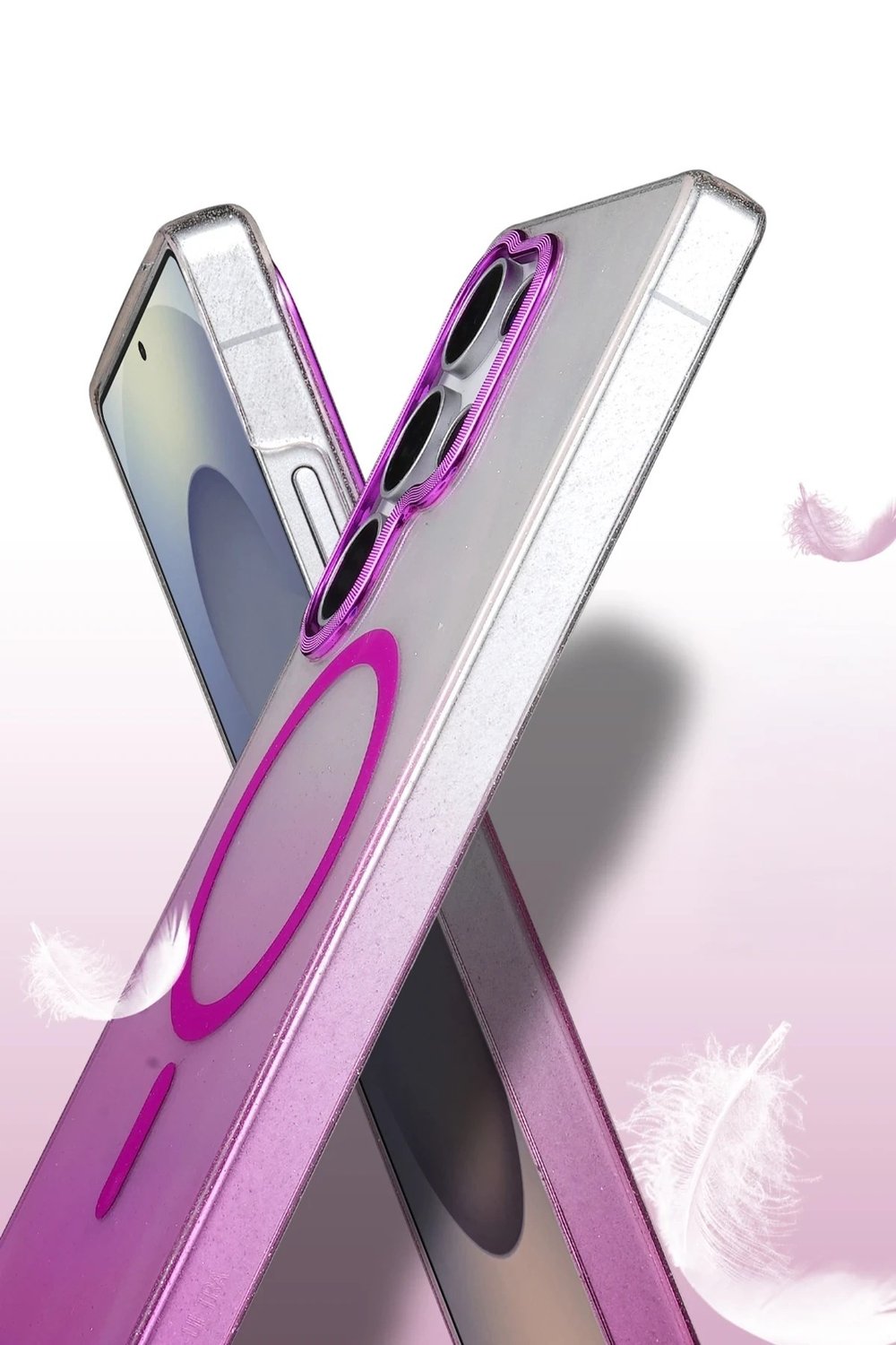 Mey İthalat®  Samsung Galaxy S23 Ultra Glossy Magsafe Kapak - Çöl Titanyum