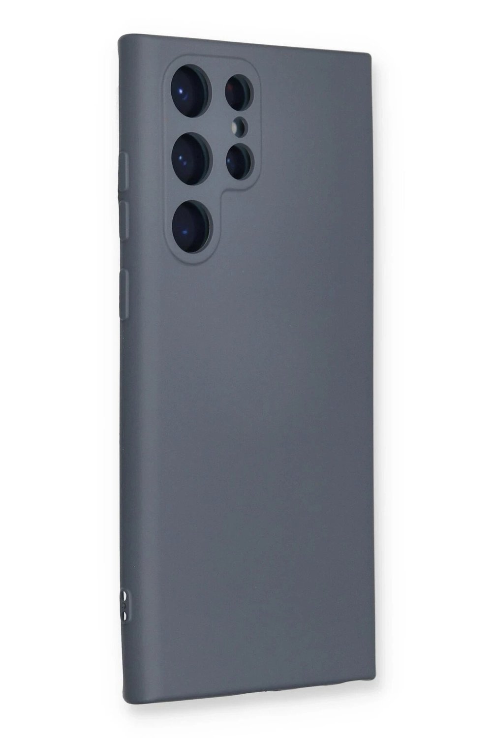 Mey İthalat®  Samsung Galaxy S23 Ultra Kılıf Nano içi Kadife Silikon - Gri