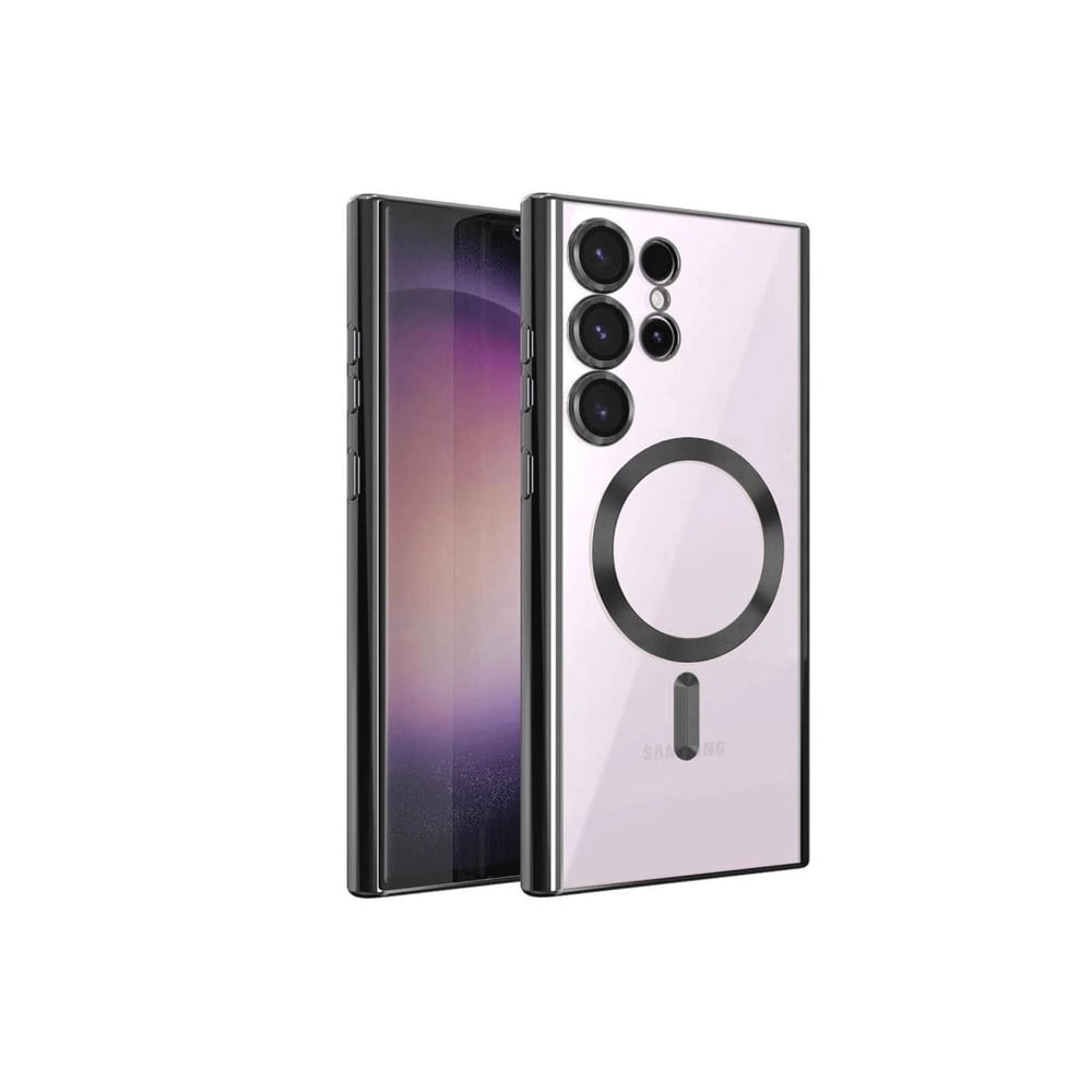 Mey İthalat®  Samsung Galaxy S23 Ultra Kılıf Kross Magneticsafe Kapak - Siyah