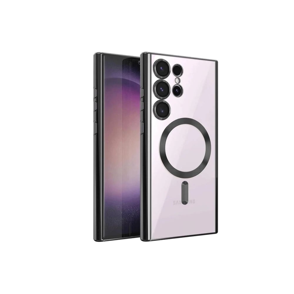Mey İthalat®  Samsung Galaxy S23 Ultra Kılıf Kross Magneticsafe Kapak - Siyah