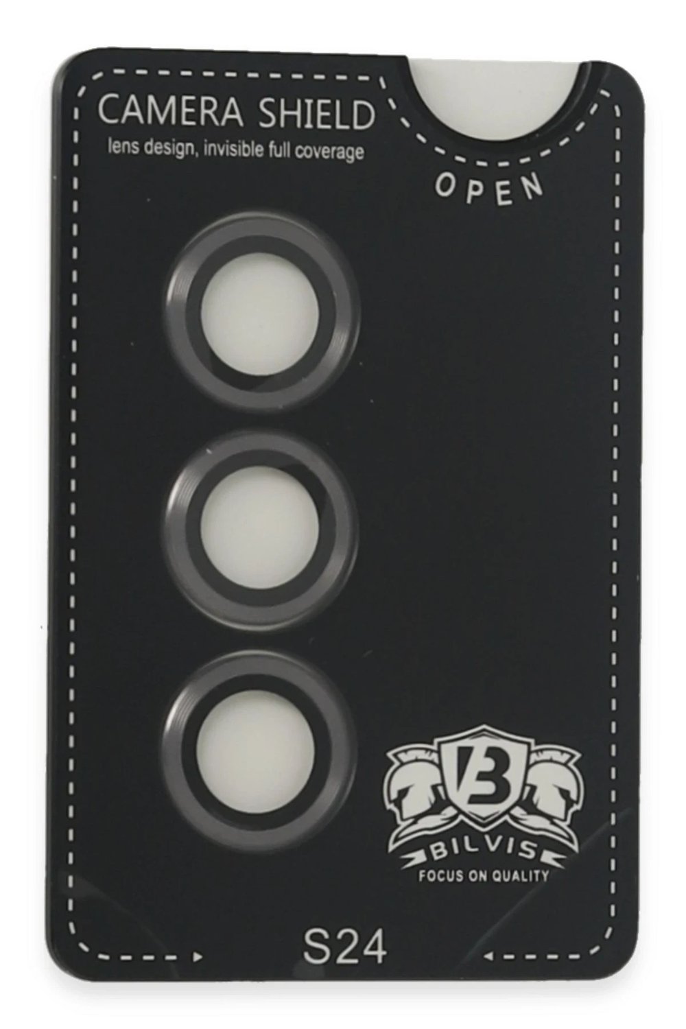 Mey İthalat®  Samsung Galaxy S24 Bilvis Titan Kamera Lens - Titan Gri