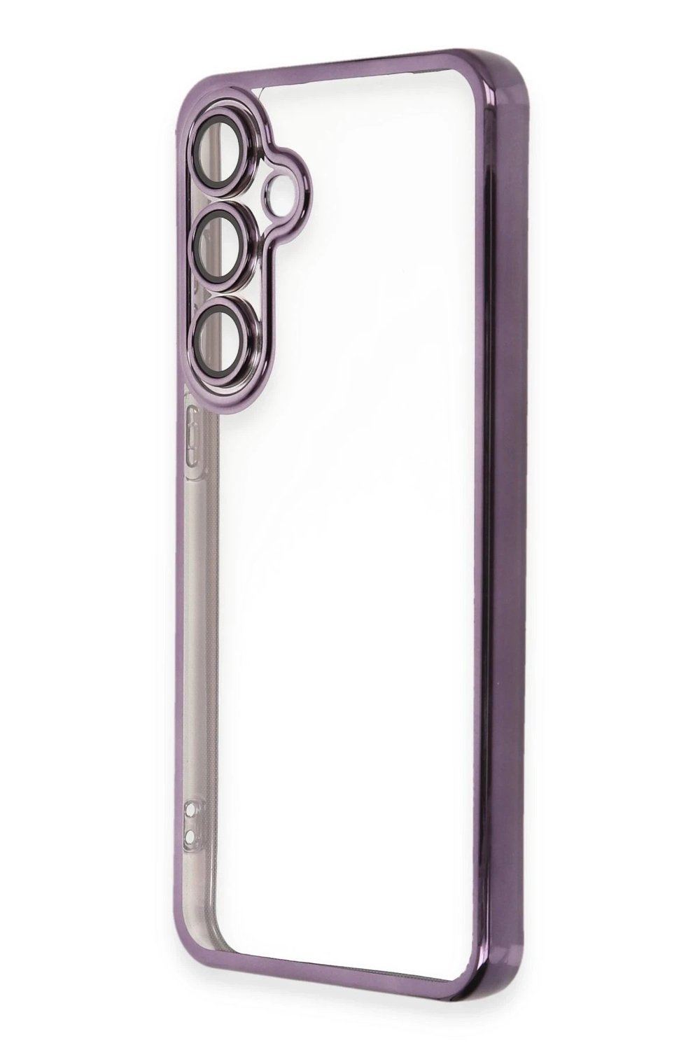 Mey İthalat®  Samsung Galaxy S24 FE Kılıf  Lensli Silikon - Mor