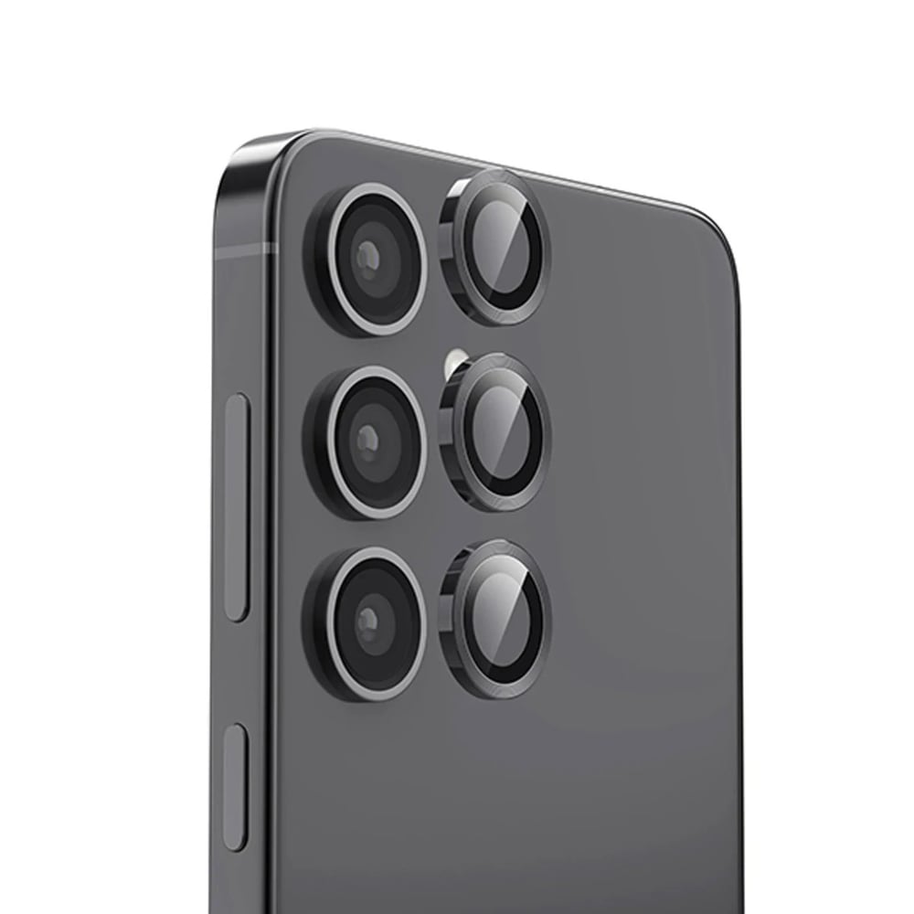 Mey İthalat®  Samsung Galaxy S24 FE Raze Metal Kamera Lens - Siyah
