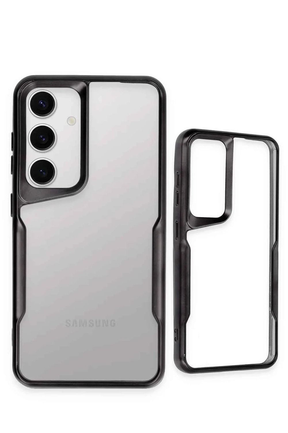 Mey İthalat®  Samsung Galaxy S24 Kılıf Boyi Silikon Kapak - Siyah