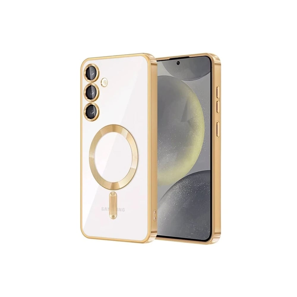 Mey İthalat®  Samsung Galaxy S24 Kılıf Kross Magneticsafe Kapak - Gold