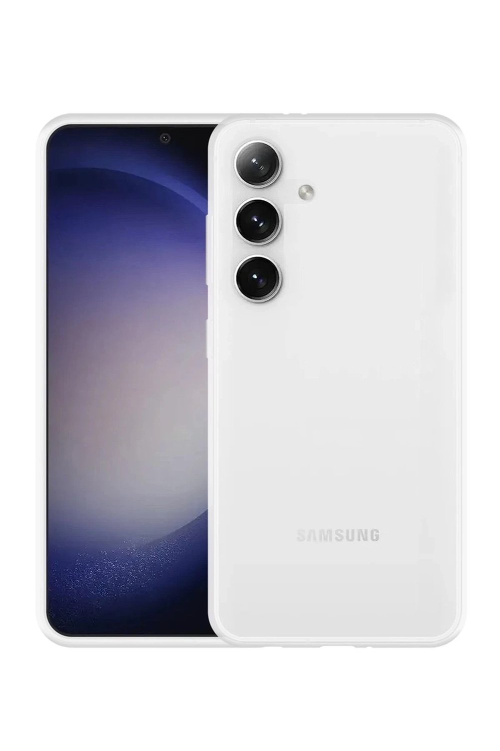 Mey İthalat®  Samsung Galaxy S24 Kılıf Lüx Şeffaf Silikon