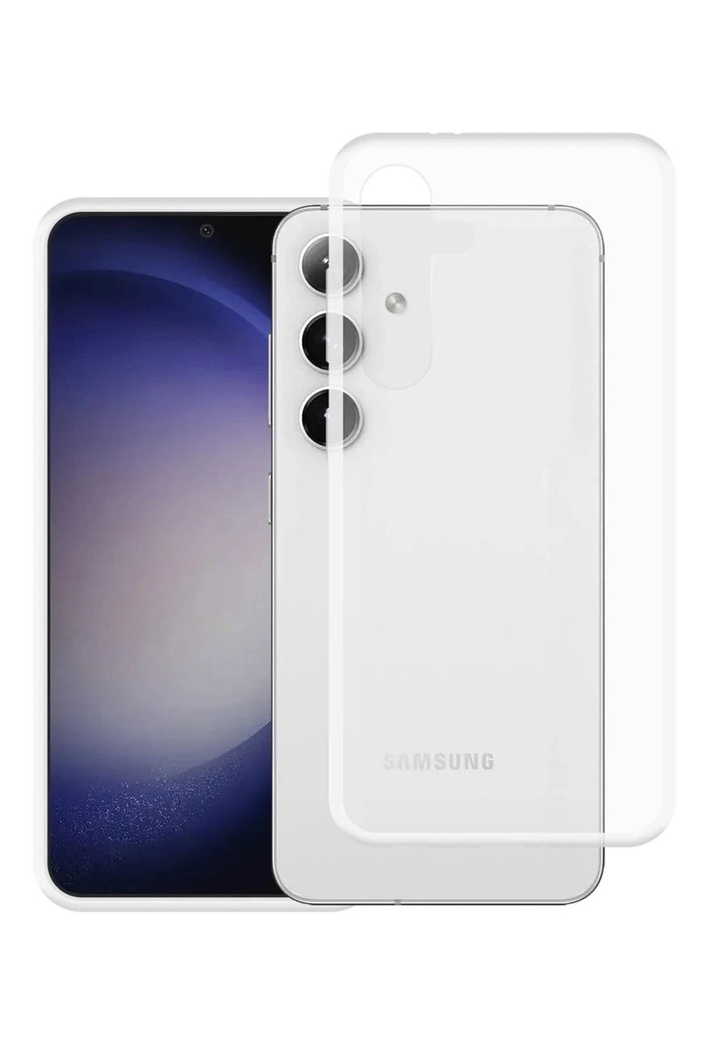 Mey İthalat®  Samsung Galaxy S24 Kılıf Lüx Şeffaf Silikon